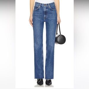 NEW AGOLDE Leena Petite Bootcut Jeans in Placebo, Size 26